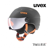 우벡스 바이저 스키헬멧 아동용 (2021 UVEX JR VISOR PRO BLK ORG)